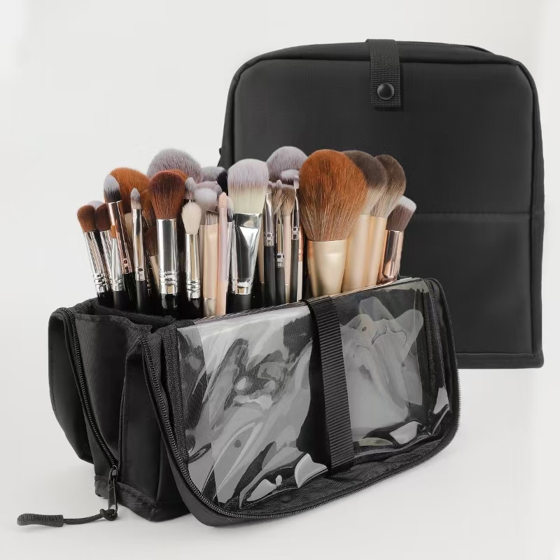 Beauty And Makeup Quotes - Büyük Siyah Katlanabilir Makyaj Çantası 14-40