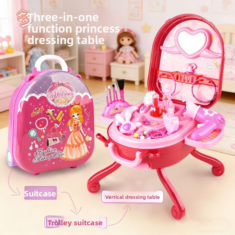 Beauty Makeup Kit For Kids - Kawaii Çocuklar Taklit Aile Oyun Seti