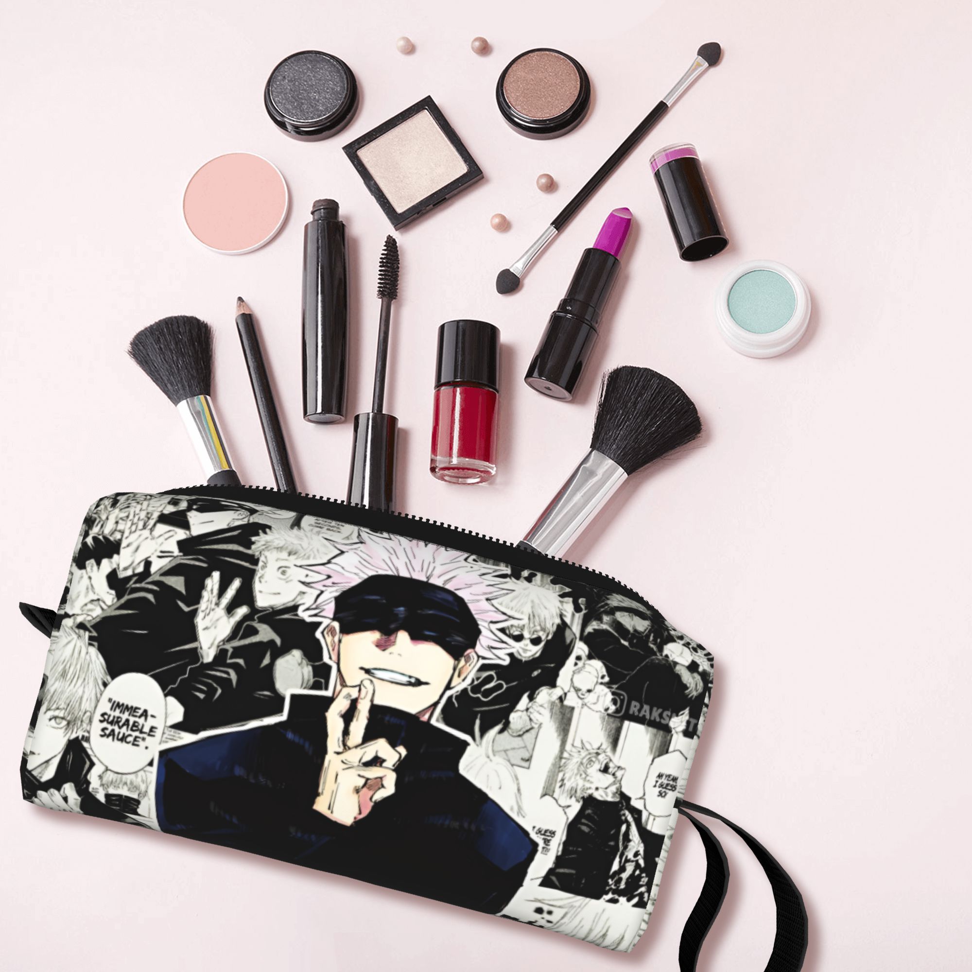J Beauty Makeup - J-Jujutsu Kaisen'in Seyahat Kozmetik Çantası Kadınlar