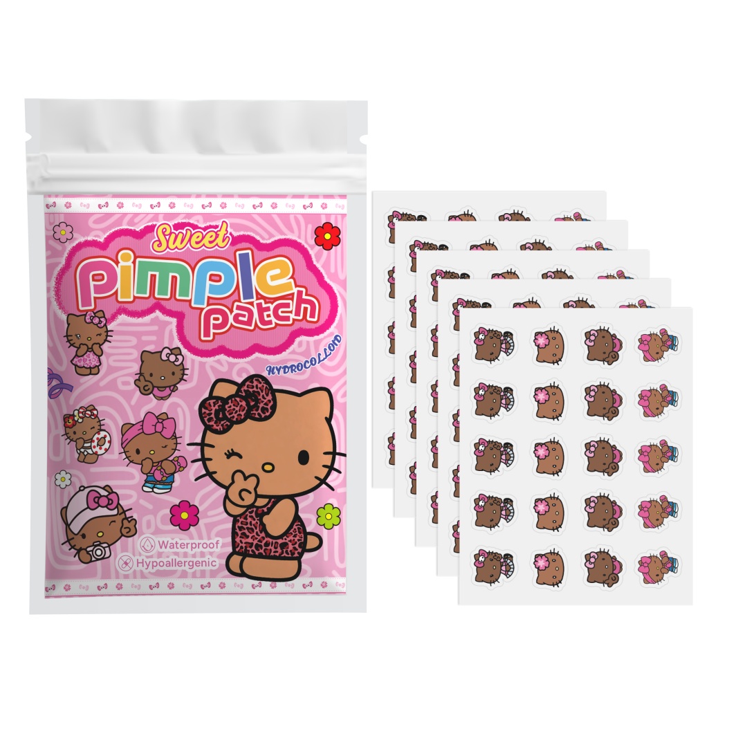Pressed Powder Foundation - 100 adet hello kitty sivilce bantları,