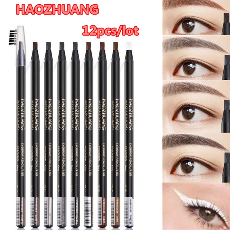 Beauty Makeup Drawing - 12 adet beyaz kaş kalemi çekme