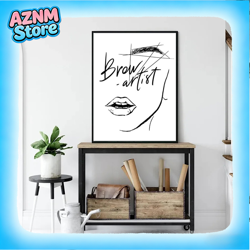 Makeup Is Beauty Quotes - 2026 Moda Makyaj Posteri Seksi Güzellik