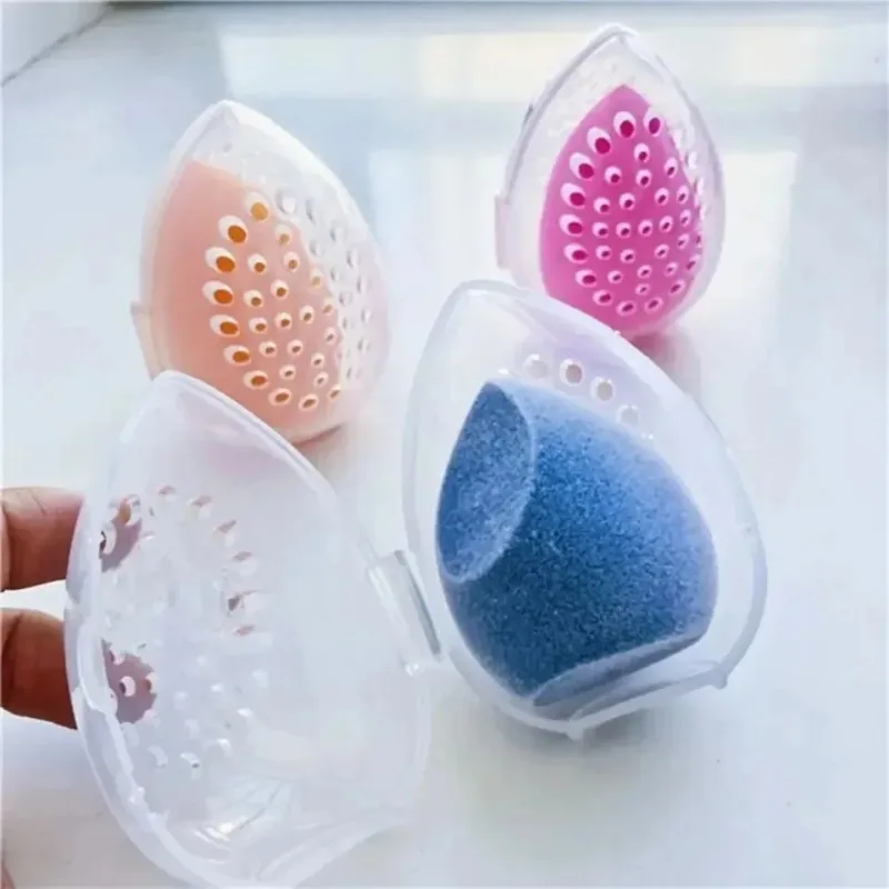 Beauty Makeup Egg - Taşınabilir Boş Makyaj Süngeri Saklama Kutusu