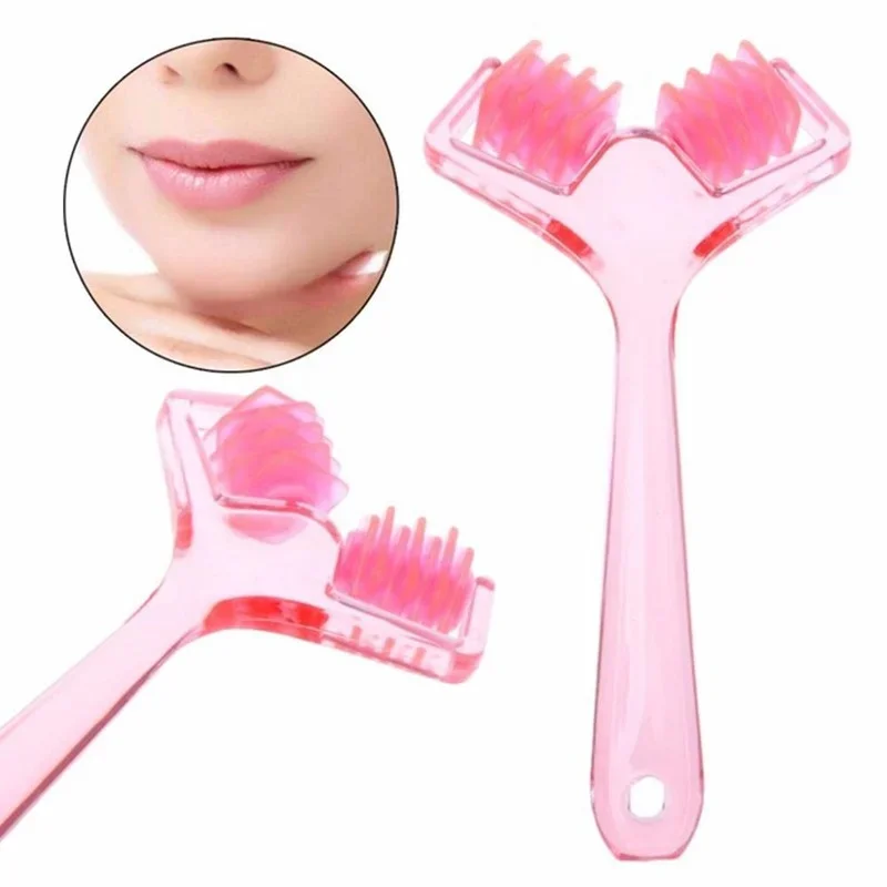 Face Massager - 1 adet Taşınabilir Çift Silindirli Yüz