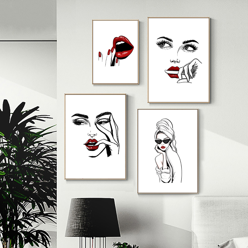 Makeup Is Beauty Quotes - İskandinav moda makyaj posteri baskı modern