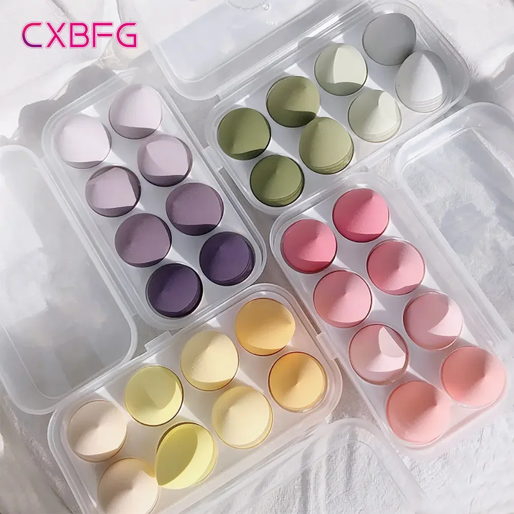 Beauty Makeup Egg - 4/8 adet makyaj süngeri Blender güzellik