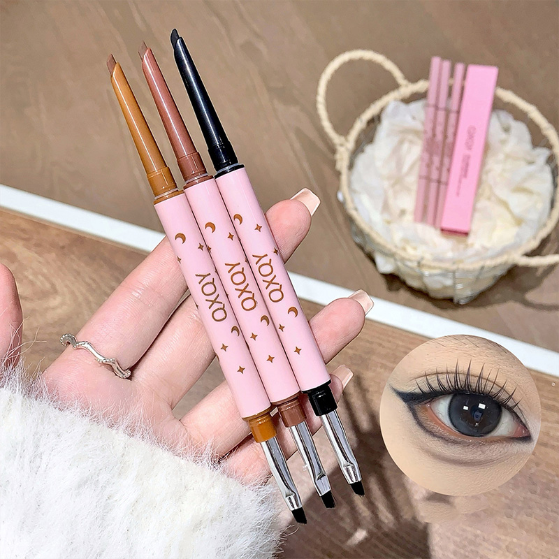 Makeup Brush Set - QXQY Çift başlı eyeliner, ikisi bir
