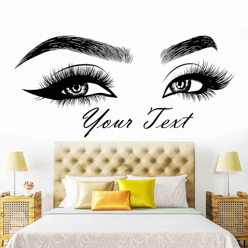 Makeup Is Beauty Quotes - Kirpik Kaşları Vinil Etiket Güzellik Salonu