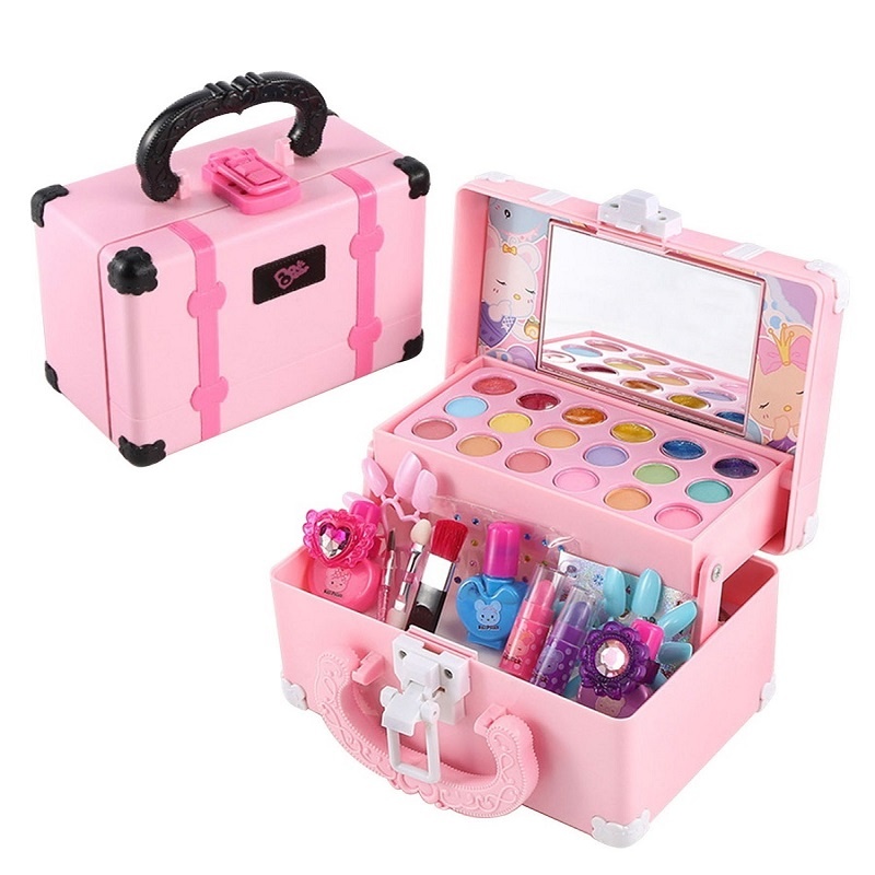 Beauty Makeup Kit For Kids - Çocuk Makyaj Seti Ruj Makyajı Oyuncaklarla