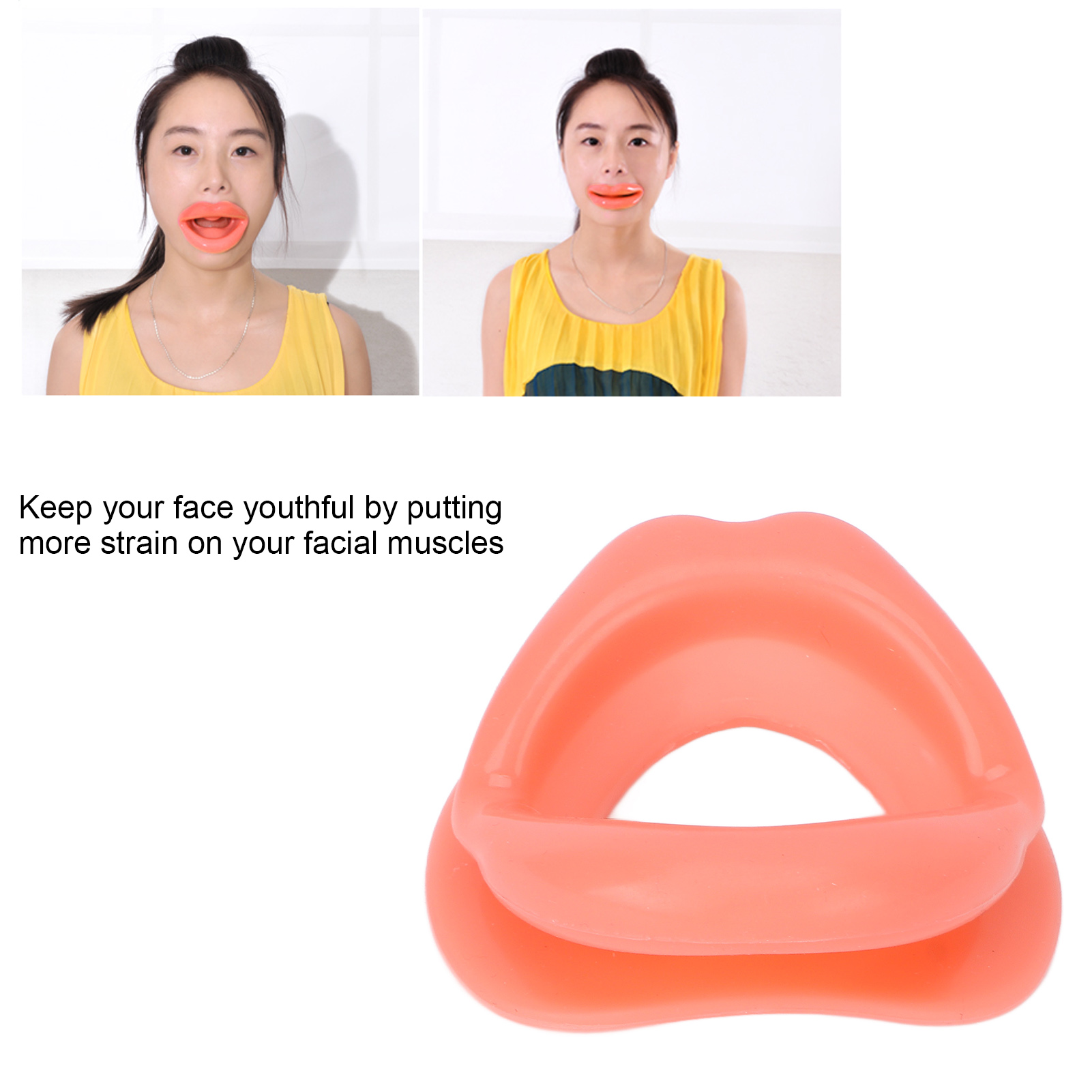 Face Massager - Silikon Kauçuk Yüz Slimmer Oral Ağız