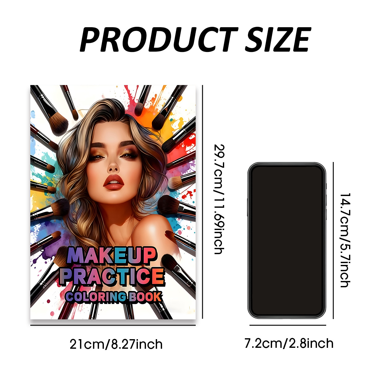 Beauty Makeup Drawing - Makyaj Pratik Boyama Kitabı Güzellik Kadın