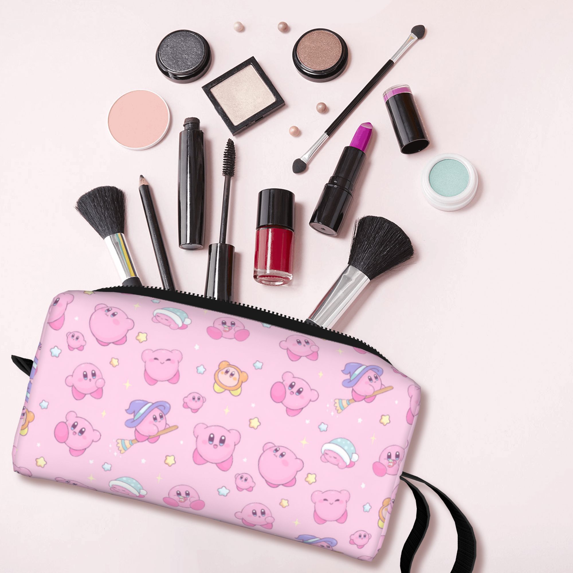 Makeup Beauty Makeup Game - Özel Kawaii K-Kirbys Seyahat Tuvalet Çantası