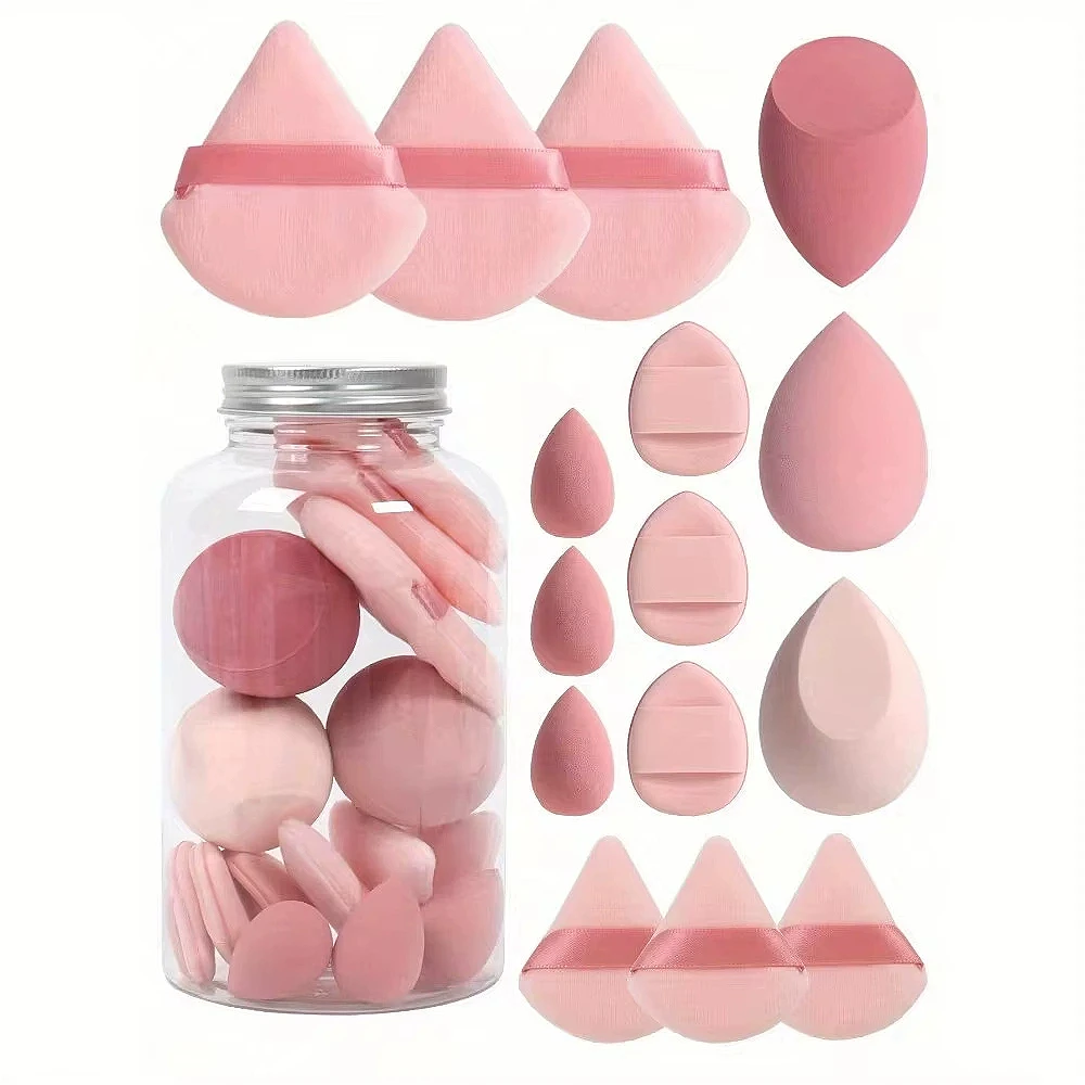 Beauty Makeup Egg - 12/15 adet makyaj süngeri kozmetik puf