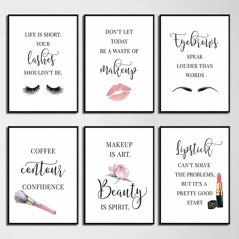 Makyaj Tırnaklar Posteri Kirpi - Makeup Is Beauty Quotes incelemesi ve fiyatı