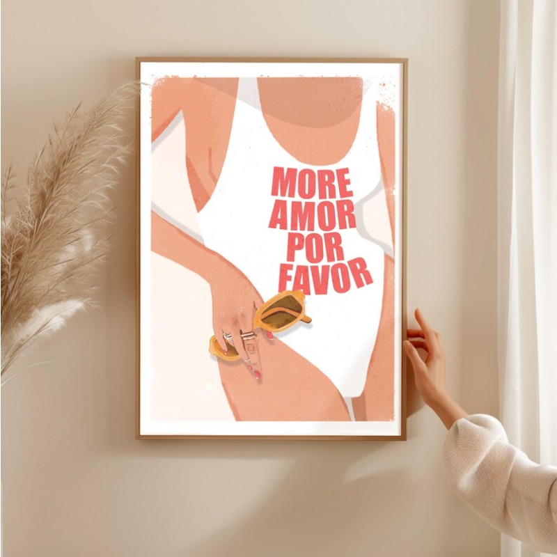 Retro Glam Moda Dergisi Poster - Makeup Is Beauty Quotes incelemesi ve fiyatı