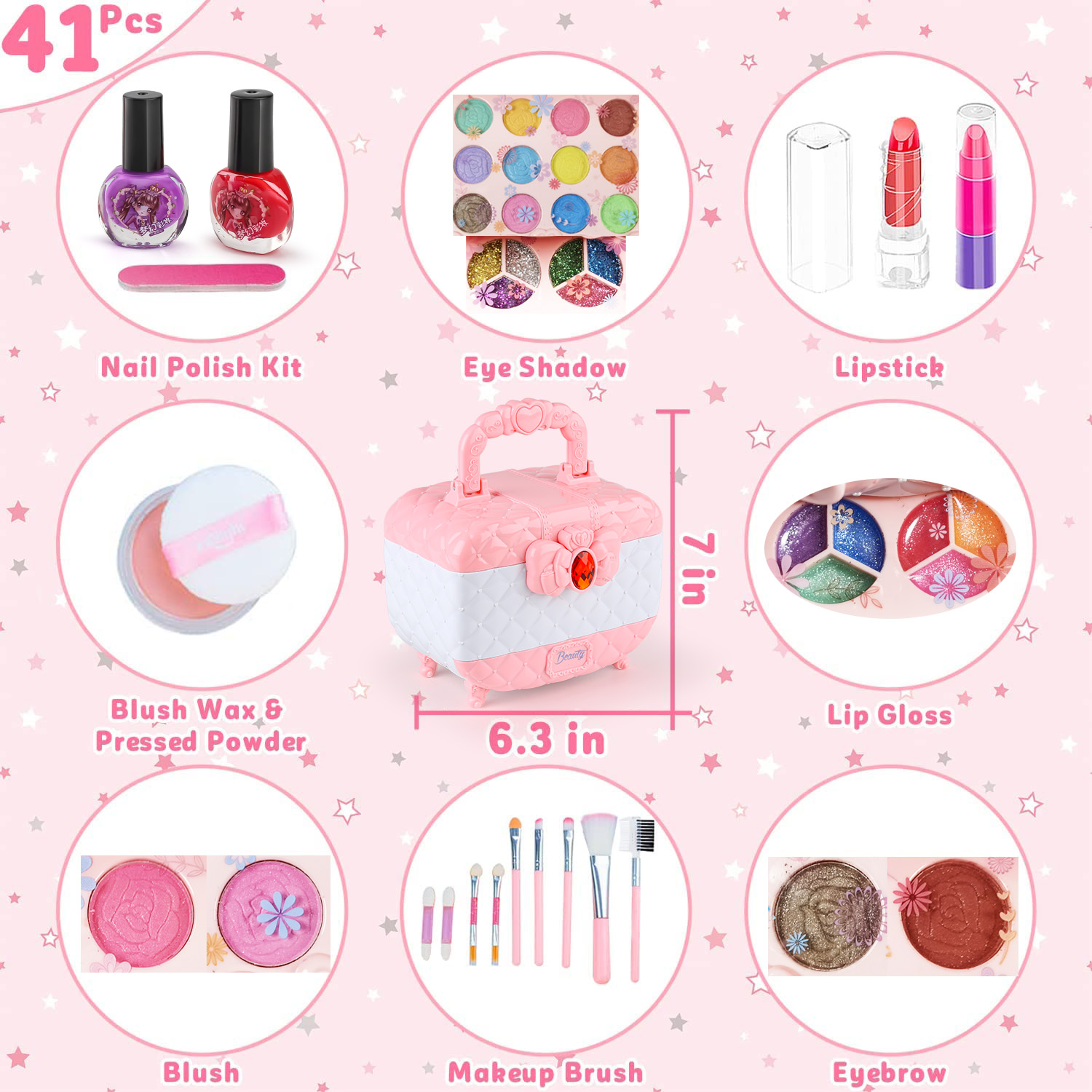 Çocuklar makyaj oyuncak seti k - Beauty Makeup Kit For Kids incelemesi ve fiyatı