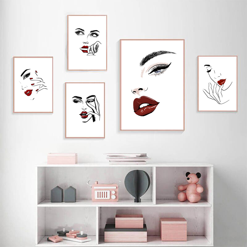İskandinav moda makyaj posteri - Makeup Is Beauty Quotes incelemesi ve fiyatı