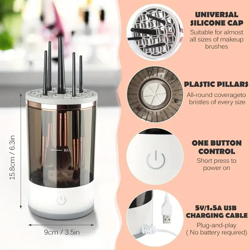 USB Fişi Taşınabilir Elektrikl - Makeup Brush Set incelemesi ve fiyatı